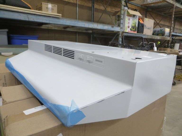 Broan 30" Range Hood White Ductless Lambrecht Auction, Inc.