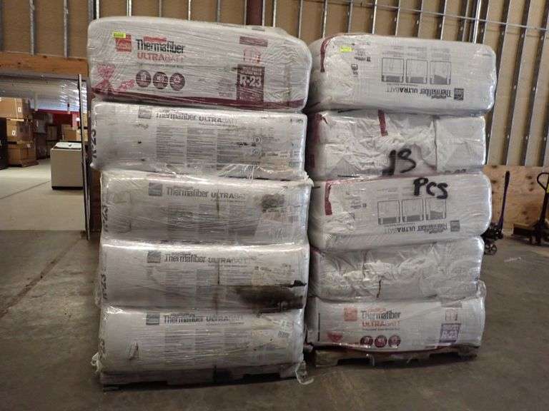 Mixed R23/R15 Thermafiber Mineral Wool Insulation Lambrecht Auction, Inc.