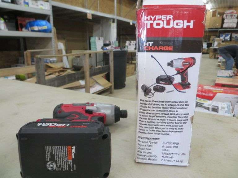 Hyper Tough 20V Impact Driver Lambrecht Auction, Inc.
