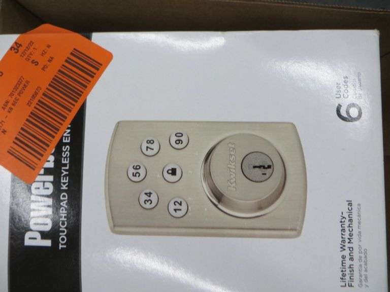 Exterior Door lock With A Keyless Touchpad Deadbolt Lambrecht Auction