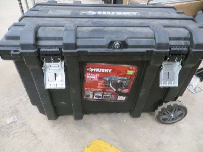 Husky 50 Gallon Mobile Job Box See Details Lambrecht Auction, Inc.