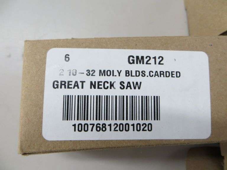 Case Of Hacksaw Blades See Details Lambrecht Auction, Inc.