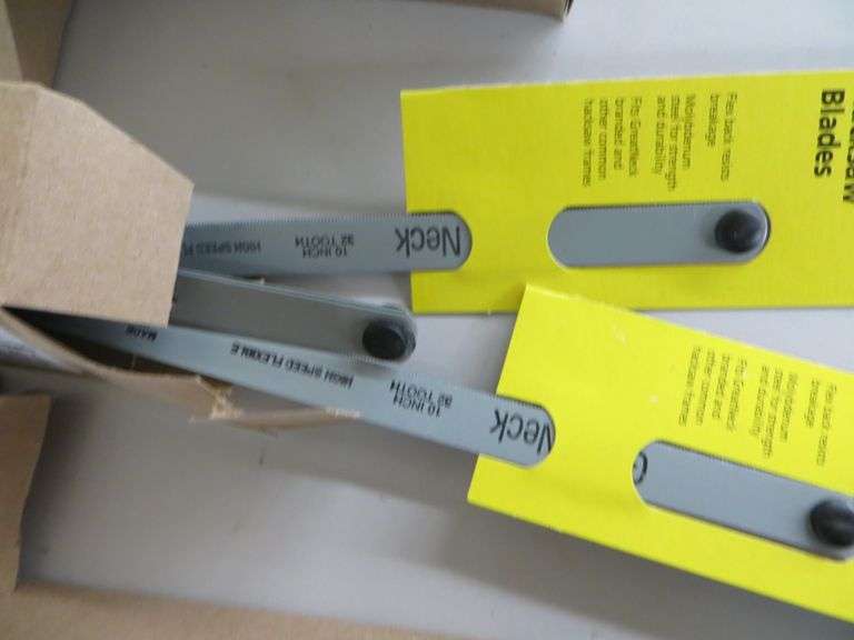 Case Of Hacksaw Blades See Details Lambrecht Auction, Inc.