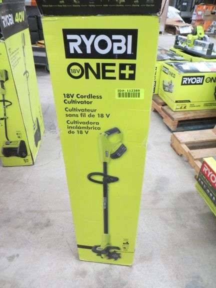 Ryobi 18V Cordless Cultivator - Tool Only - Lambrecht Auction, Inc.