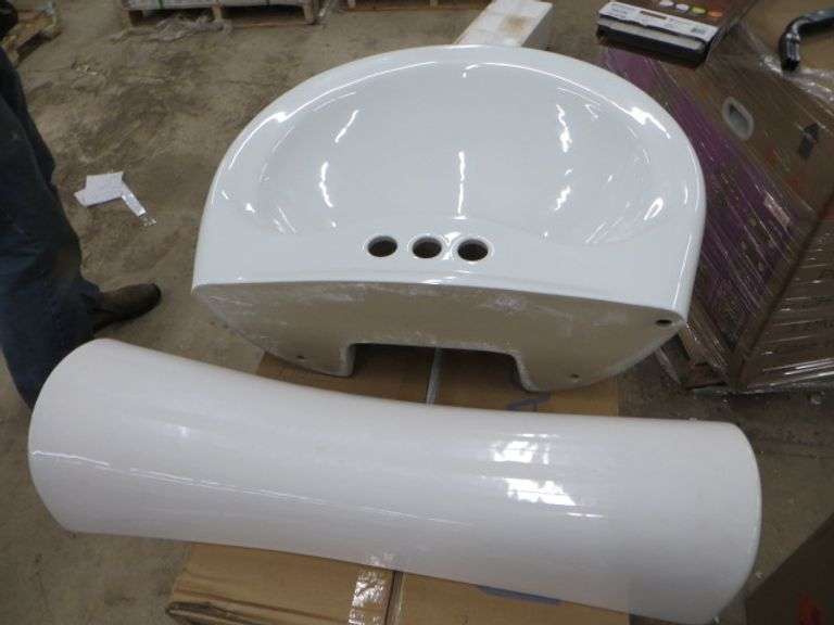 Glacier Bay Pedestal Basin And Base See Details Lambrecht Auction, Inc.