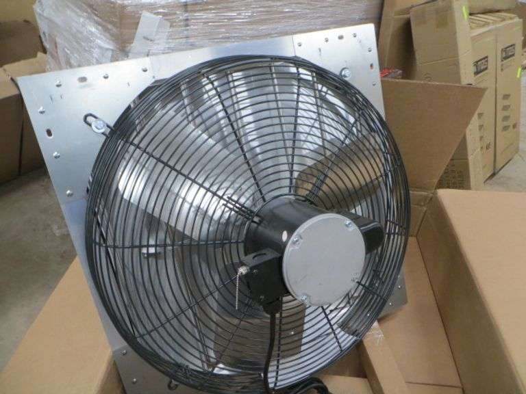 24" Exhaust Fan With Aluminum Louvers Lambrecht Auction, Inc.