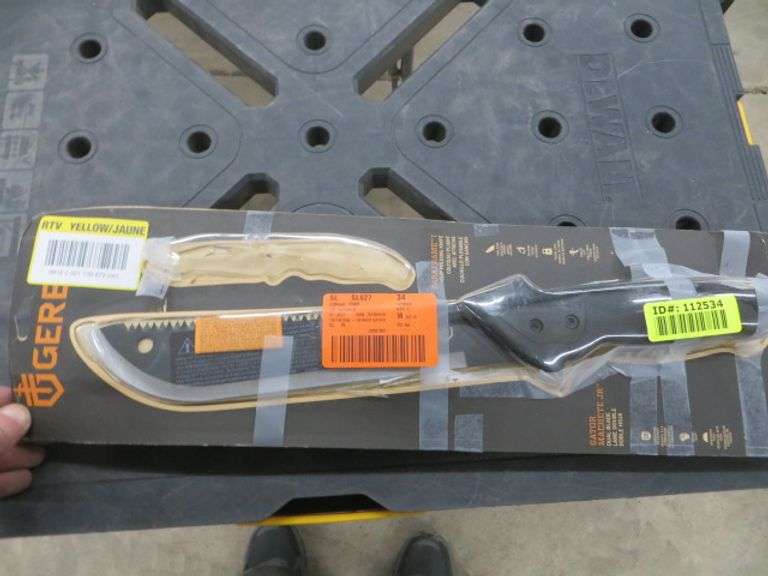 Gerber Machete/Saw w/ Sheath Lambrecht Auction, Inc.