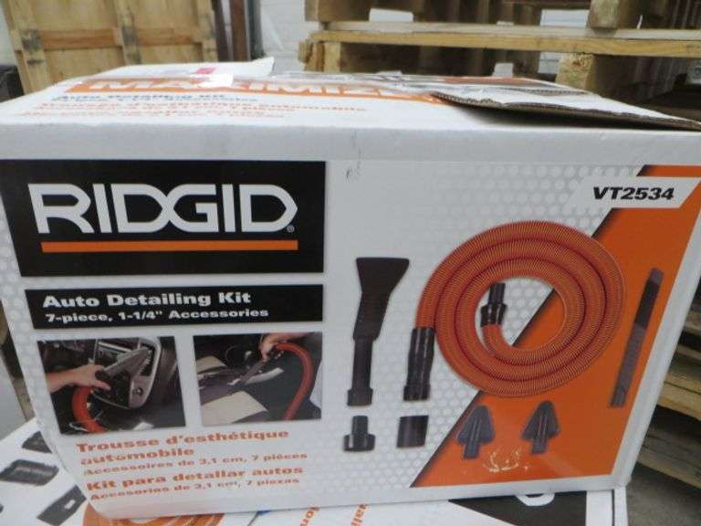 Ridgid 7 Piece Auto Detailing Kit Lambrecht Auction, Inc.