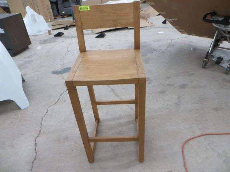 Modica Wooden Bar And Counter Stool Lambrecht Auction, Inc.