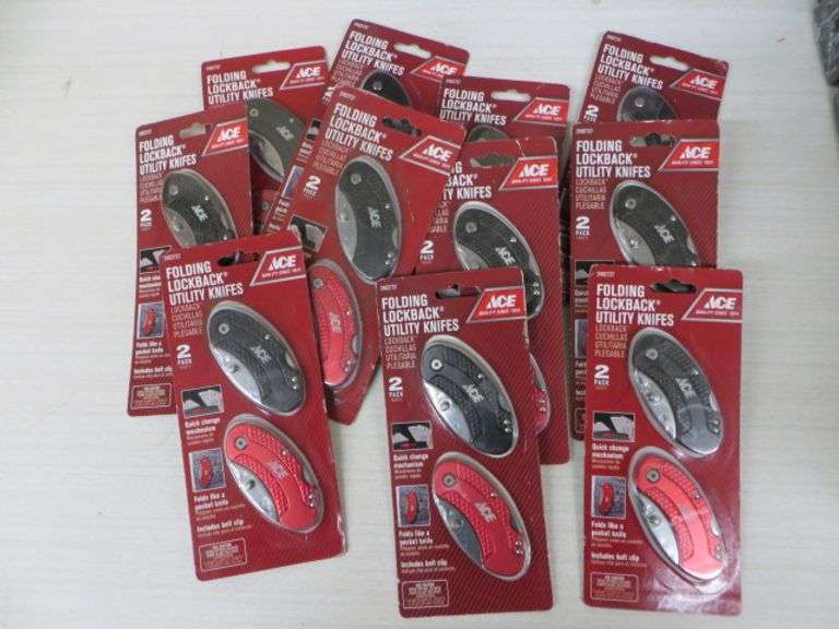 Ace Folding Lockback Utility Knives See Details Lambrecht Auction, Inc.