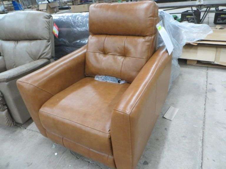 Abbyson Leather Power Recliner Lambrecht Auction, Inc.