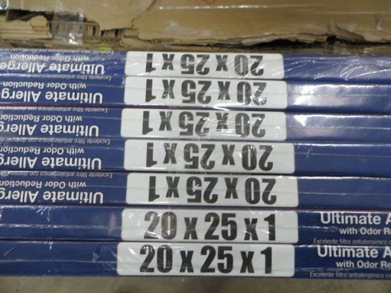 Honeywell 20x25x1 Air Filters 7 pack Lambrecht Auction, Inc.