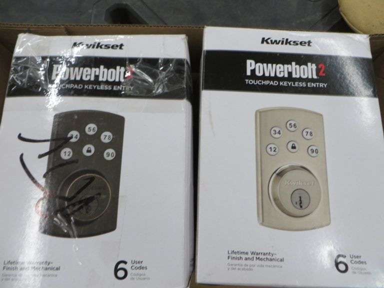 2 Touchpad Keyless Entry Locks Lambrecht Auction, Inc.