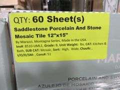 Saddlestone Linear Mosaic Tile 12" x 15"