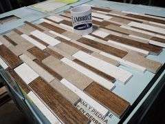 Saddlestone Linear Mosaic Tile 12" x 15"