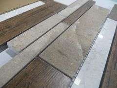 Saddlestone Linear Mosaic Tile 12" x 15"