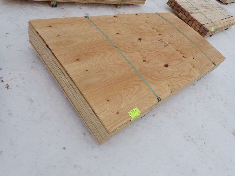 CDX Plywood 5/8" x 48" x 96" Lambrecht Auction, Inc.