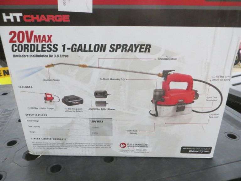 Hyper Tough 20V Cordless Sprayer Lambrecht Auction, Inc.