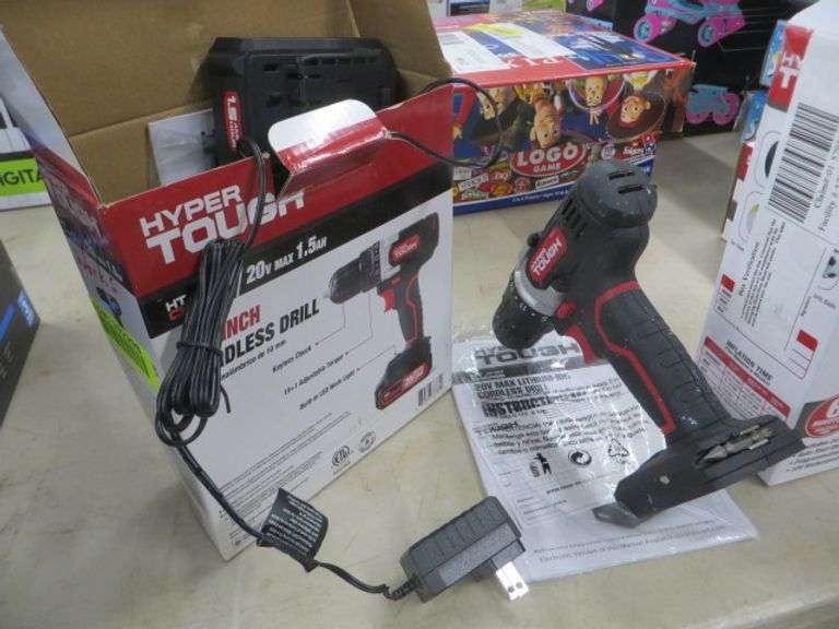 Hyper Tough 20V Cordless Drill Lambrecht Auction, Inc.