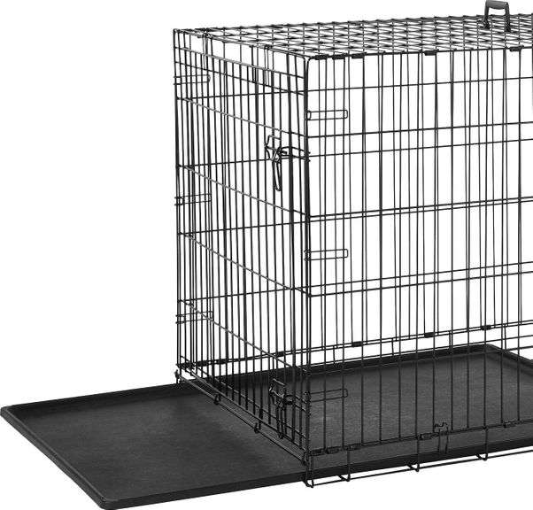 Metal Dog Crate 48" x 30" x 33" Lambrecht Auction, Inc.