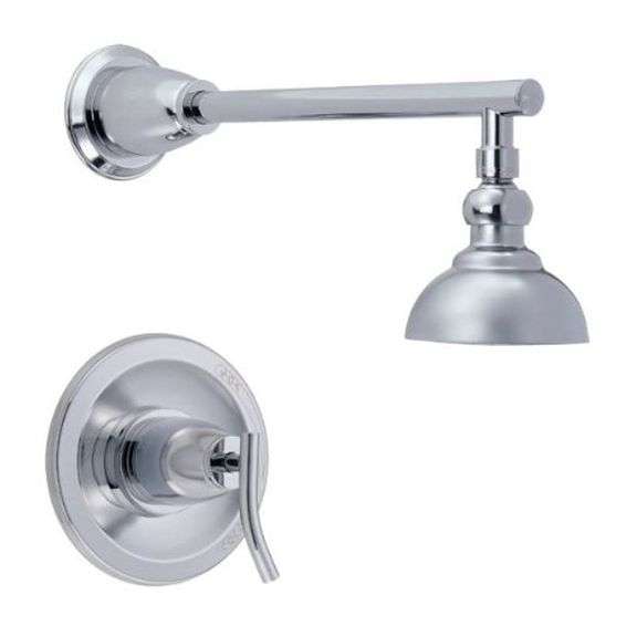 Chrome Shower Head & Trim Kit Lambrecht Auction, Inc.