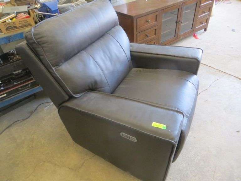 Abbyson Brown Leather Power Recliner Does not work Lambrecht Auction