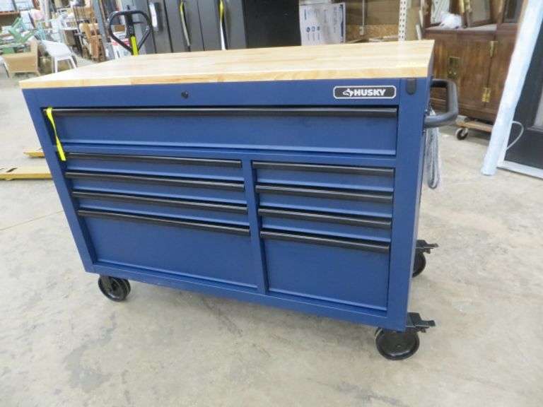 Nine Drawer Locking Husky Tool Chest Lambrecht Auction, Inc.