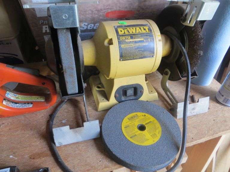 DeWalt 8" Bench Grinder w/ Extra Wheel Lambrecht Auction, Inc.
