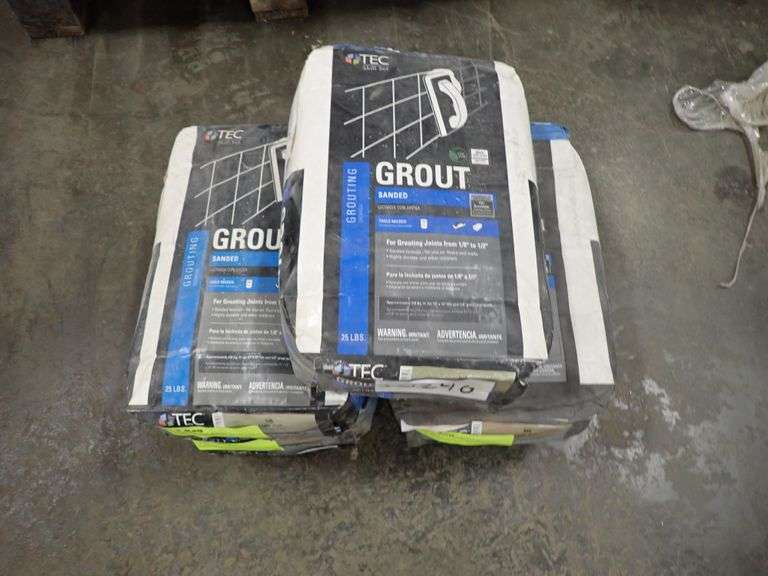 Light Buff Sanded Grout Lambrecht Auction, Inc.