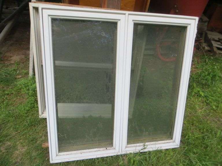 Operating Double Casement Window. Used. Lambrecht Auction, Inc.