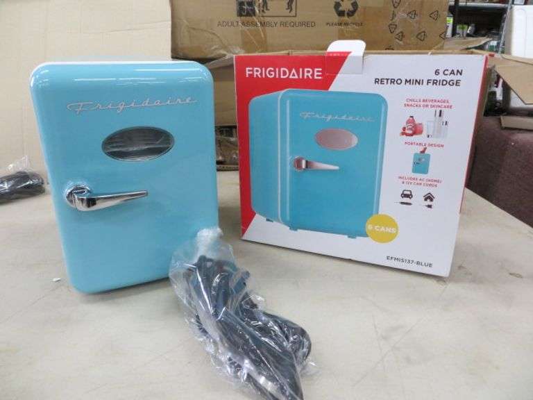 Frigidaire 6 Can Retro Mini Fridge Lambrecht Auction, Inc.