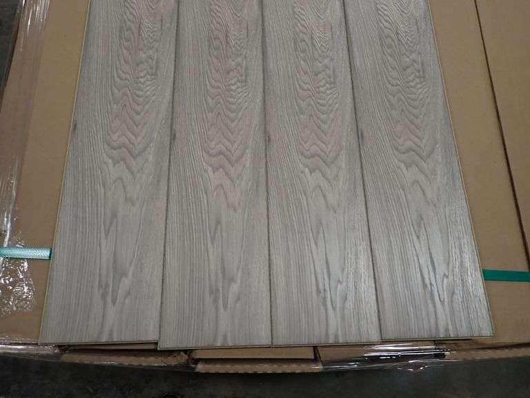 Sawmill Hickory Wicker 12mm Laminate Flooring - Lambrecht Auction, Inc.