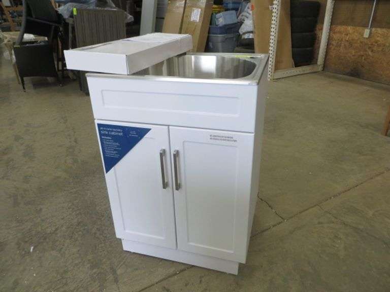 Glacier Bay AllInOne 24" Laundry Sink Lambrecht Auction, Inc.