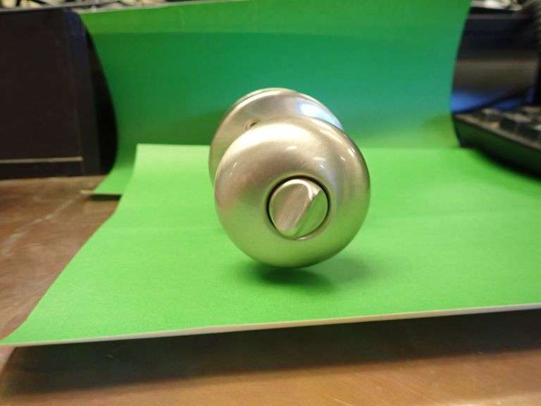 Privacy Lock Knob Satin Nickel Lambrecht Auction, Inc.