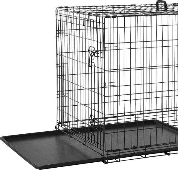 Single Door Folding Metal Dog Crate Lambrecht Auction, Inc.