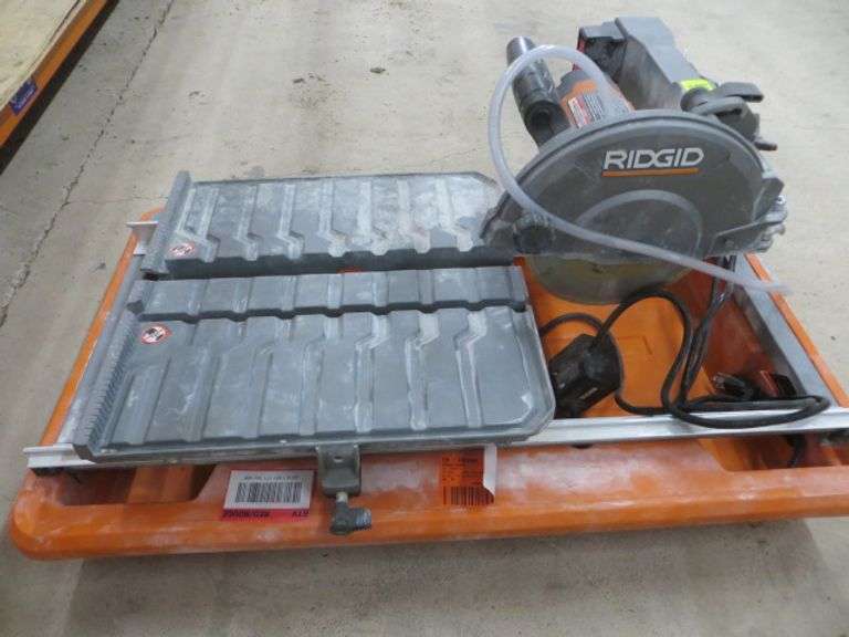 Ridgid R40312 7" Tile Saw Lambrecht Auction, Inc.