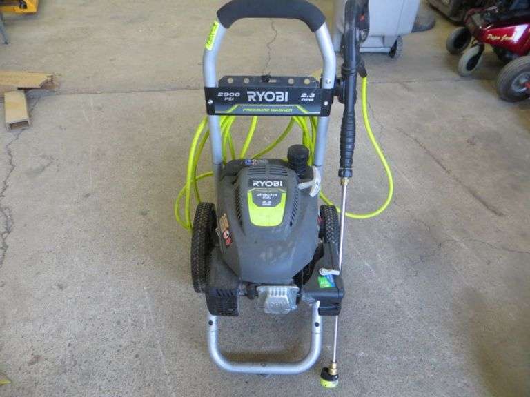 Ryobi 2900 PSI Gas Pressure Washer Lambrecht Auction, Inc.