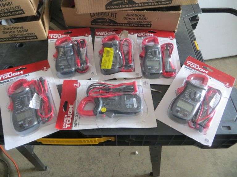 Hyper Tough Digital Clamp Meters (6) Lambrecht Auction, Inc.