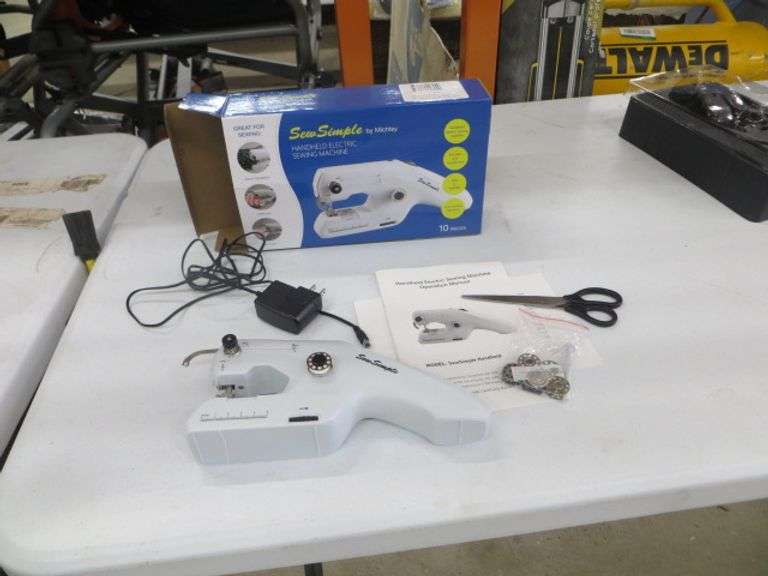 Sew Simple Handheld Electric Sewing Machine Lambrecht Auction, Inc.