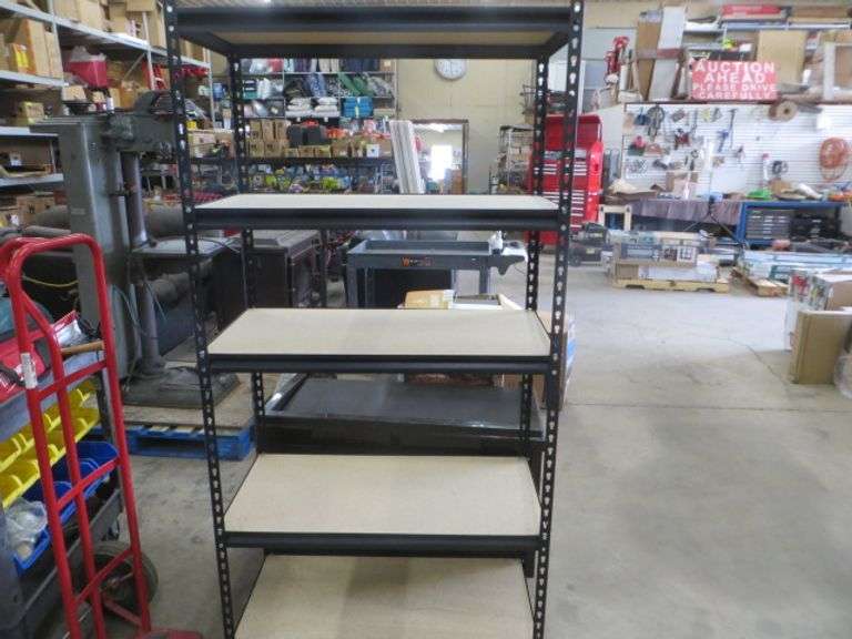 Hart 5 Shelf Steel Unit Lambrecht Auction, Inc.