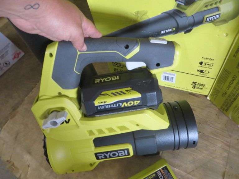 Ryobi 40V Cordless Jet Fan Blower Lambrecht Auction, Inc.