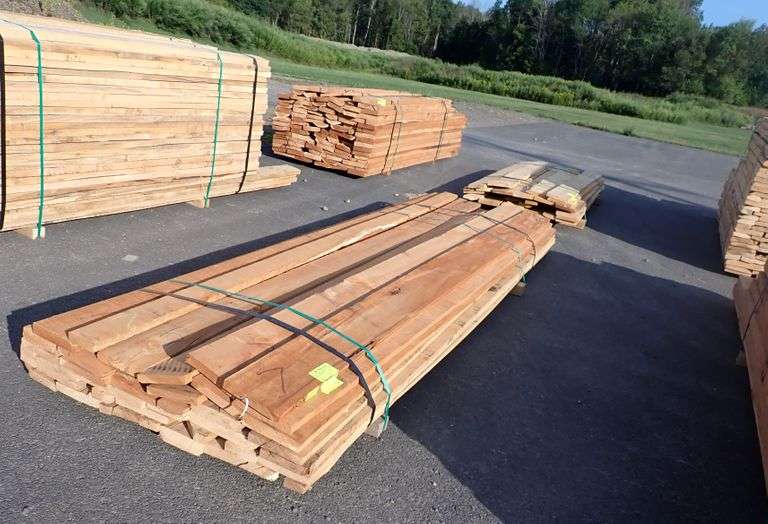 Cherry Rough Cut Hardwood Lumber RW x RH x RL Lambrecht Auction, Inc.