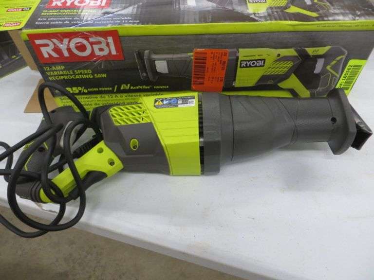 Ryobi 12 amp Variable Speed Reciprocating Saw Lambrecht Auction, Inc.
