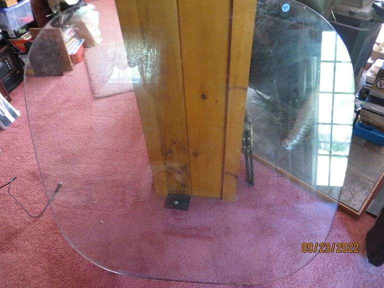 Plate Glass TableTop 42x42" Lambrecht Auction, Inc.