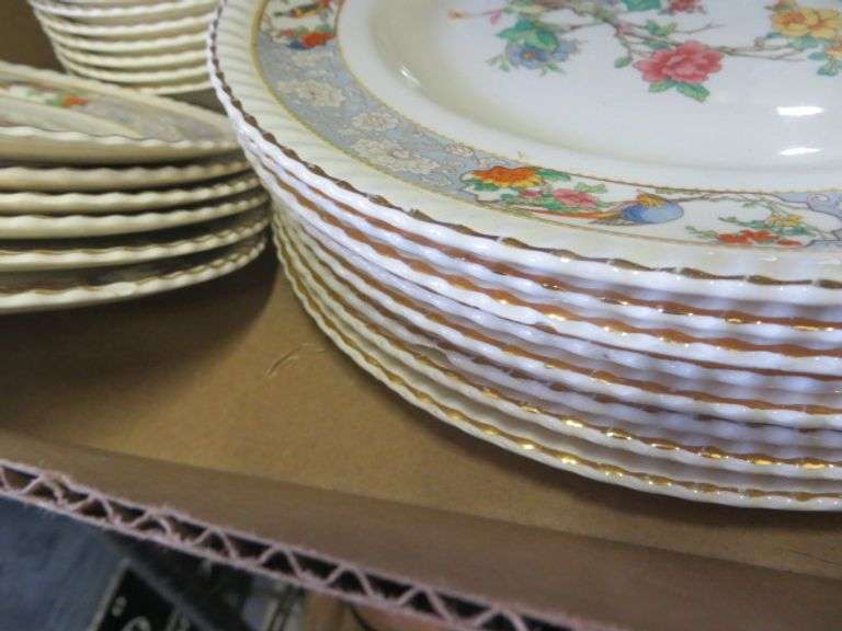 Johnson Bros. Old English China 3 Boxes Lambrecht Auction, Inc.
