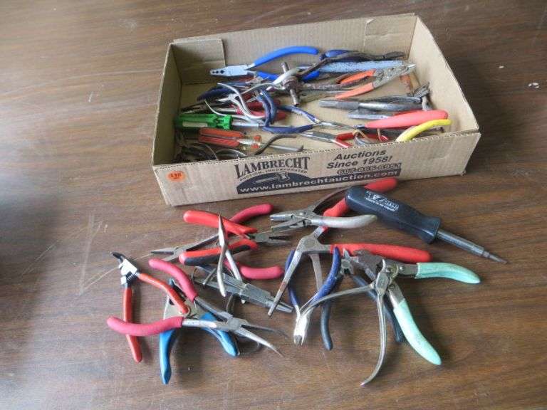 Assorted Pliers Lambrecht Auction, Inc.