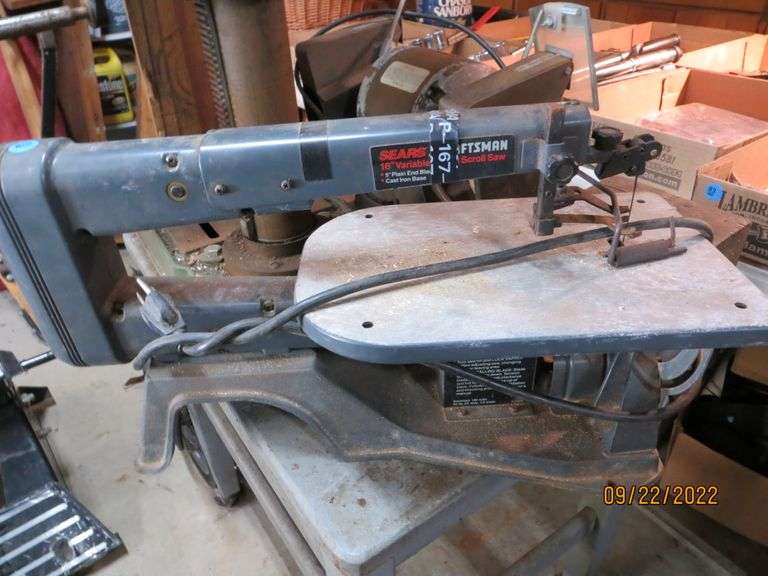 Craftsman 16" Variable Speed Scroll Saw Lambrecht Auction, Inc.