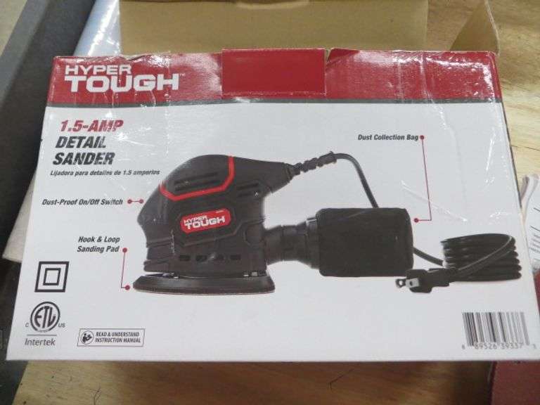 Hyper Tough 1.5AMP Detail Sander Lambrecht Auction, Inc.