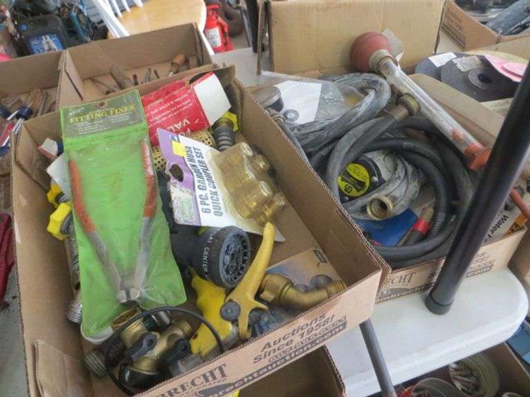 Assorted Hose & Water Line Fittings (2 boxes) Lambrecht Auction, Inc.