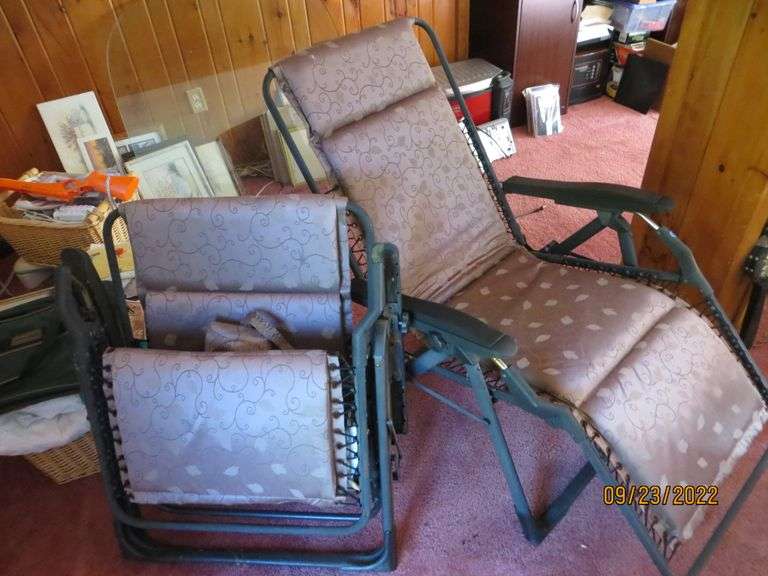 Pair of Gravity Chairs Lambrecht Auction, Inc.
